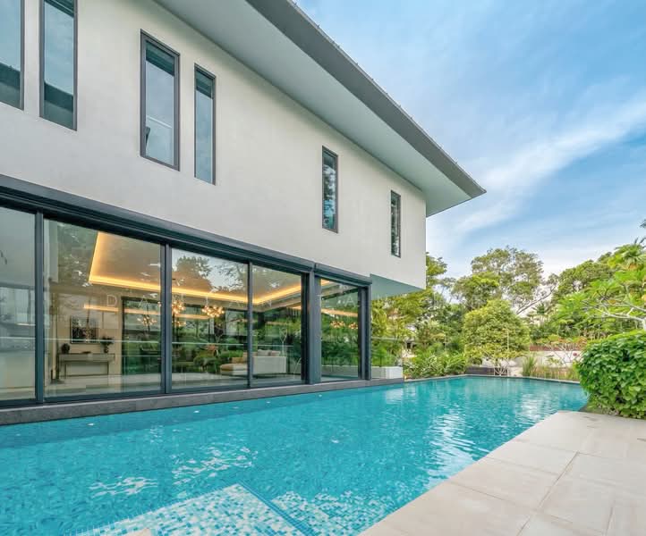 ⭐️RARE MODERN MASTERPIECE IN EWART PARK GCBA: 7-YEAR-OLD 2-STY DETACHED WITH POOL & BASEMENT!⭐️ Detached House For Sale at S$ 33,000,000 | PropertyGuru Singapore - Exterior