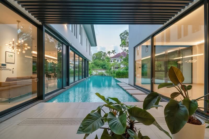 ⭐️RARE MODERN MASTERPIECE IN EWART PARK GCBA: 7-YEAR-OLD 2-STY DETACHED WITH POOL & BASEMENT!⭐️ Detached House For Sale at S$ 33,000,000 | PropertyGuru Singapore - Living Room