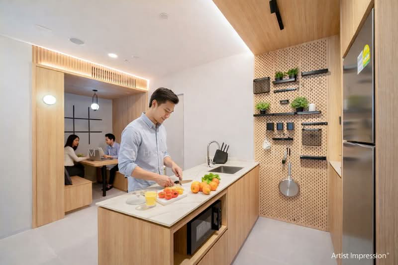 336 River Valley, 336 River Valley Road, Room Rental, 136 sqft, Apartment For Rent, by Michael Wong, 500078005 - Kitchen - PropertyGuru.com.sg