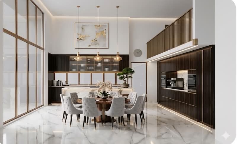 Prime modern brand new within 1KM Singapore Chinese Girls Semi-Detached House For Sale at S$ 20,000,000 | PropertyGuru Singapore - Dining Room