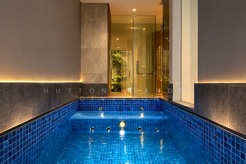 Majestic FH Terrace | Walk To MRT | 1KM To Tao Nan & CHIJ Terraced House For Sale at S$ 9,580,000 | PropertyGuru Singapore - Pool