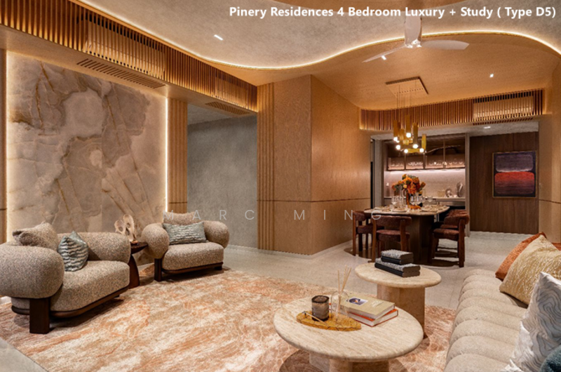 Pinery Residences Condominium For Sale at S$ 1,660,000 | PropertyGuru Singapore - Living Room