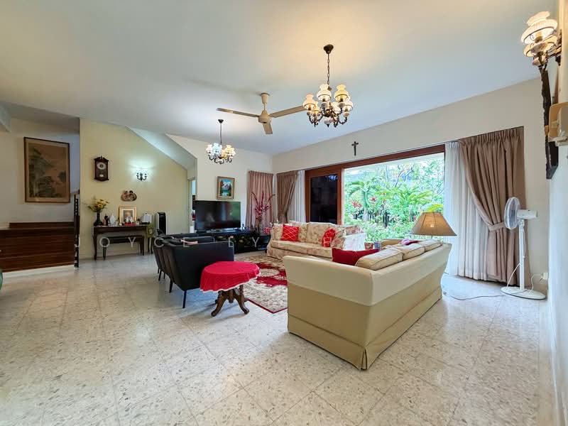Seletar Hills Estate Semi-Detached House For Sale at S$ 6,780,000 | PropertyGuru Singapore - Living Room