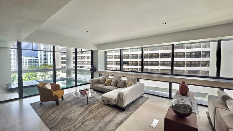 HANA Luxury 4BR | One Unit Per Floor | Private Pool | 360° City & Bukit Timah Views, , 4 Bedrooms, 3,531 sqft, Apartment For Rent, by Diana Chong, 500078906 - Living Room - PropertyGuru.com.sg