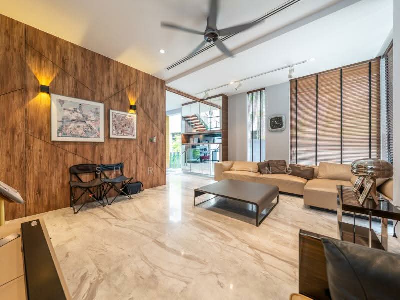 GOOD VALUE! NEW LIST! RENOVATED 2.5 STY WITH BASEMENT DETACHED @ 1KM NANYANG PRI /RAFFLES GIRLS! Detached House For Sale at S$ 14,950,000 | PropertyGuru Singapore - Living Room