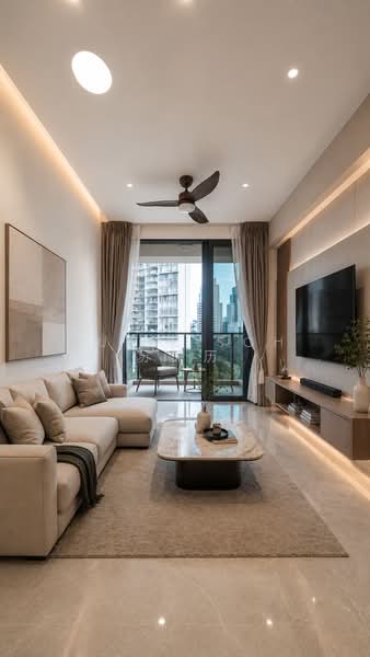 Irwell Hill Residences, 6 Irwell Hill, 2 Bedrooms, 614 sqft, Condominium For Sale, by Julie Soh 苏保历, 500079251 - Living Room - PropertyGuru.com.sg
