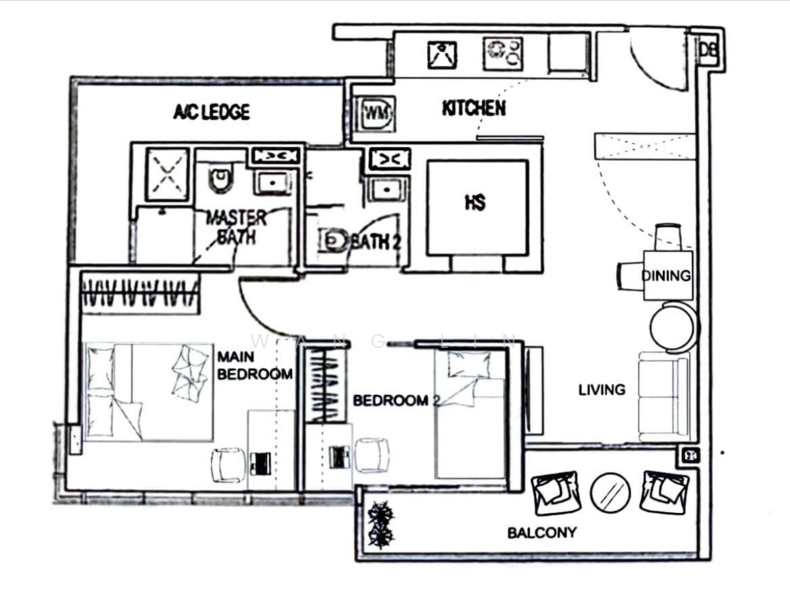 26 Newton, 26 Newton Road Singapore, 2 Bedrooms, 775 sqft, Condominium For Rent, by Wang Lin, 500079449 - PropertyGuru.com.sg