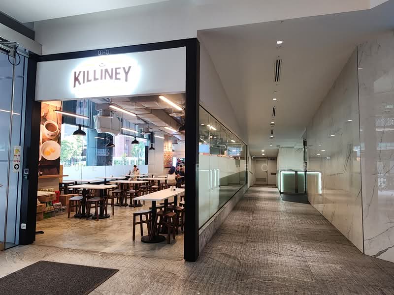 Hub Synergy Point, 70 Anson Road, Chinatown / Tanjong Pagar, 7,233 sqft, Office For Rent, by Jennifer Leong, 500079472 - Lobby with Cafe - CommercialGuru.com.sg