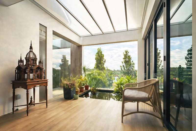 ⭐️RARE MODERN HOUSE W/ SUPERB GCB VIEW! MOTIVATED SELLER! SPECTACULAR UNBLOCKED VIEWS!⭐️ Detached House For Sale at S$ 13,800,000 | PropertyGuru Singapore - Balcony