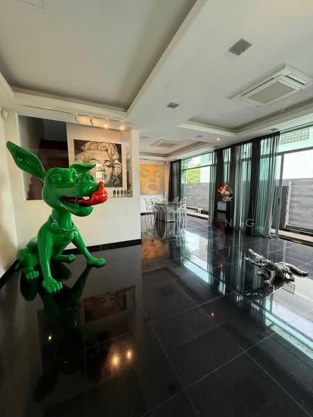 Modern 2.5 Storey Corner-T @ Seletar Hills Estate Corner Terrace For Sale at S$ 5,480,000 | PropertyGuru Singapore - Living Room