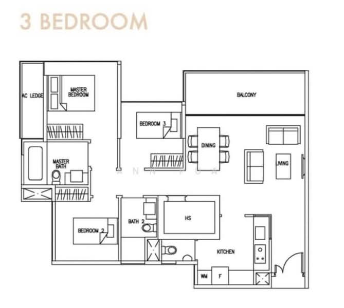 Austville Residences, 11 Sengkang East Avenue, 3 Bedrooms, 1,023 sqft, Executive Condominium For Rent, by Ann Pua, 500079791 - PropertyGuru.com.sg