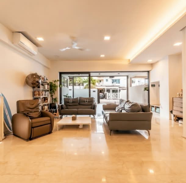 Freehold Renovated Inter-Terrace with Lift Terraced House For Sale at S$ 5,080,000 | PropertyGuru Singapore - Living Room