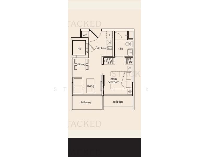 Cradels, 10 Lorong Limau, 1 Bedroom, 441 sqft, Condominium For Rent, by Stephanie K, 500079863 - PropertyGuru.com.sg