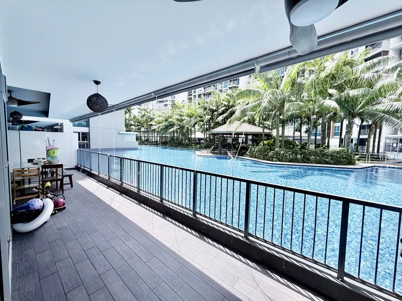 Q Bay Residences Condominium For Sale at S$ 2,450,000 | PropertyGuru Singapore - Balcony view from Master room