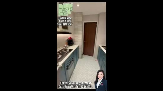 Tanglin View, 150 Prince Charles Crescent, 3 Bedrooms, 1,141 sqft, Condominium For Rent, by Ethel Yeo G.B, 500080182 - PropertyGuru.com.sg