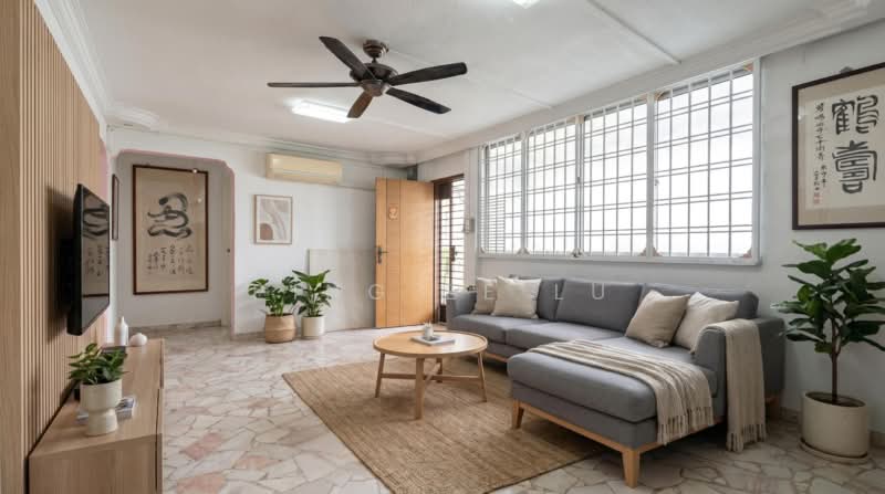 334 Woodlands Street 32, 334 Woodlands Street 32, 3 Bedrooms, 893 sqft, HDB Flat For Sale, by Ping Ee Lu, 500080429 - Living Room Reimagined with AI - PropertyGuru.com.sg
