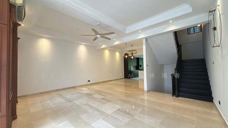 Beautiful 3 Storeys English Designed House Living next to Nature at Swiss View off Bukit Timah Terraced House For Sale at S$ 5,600,000 | PropertyGuru Singapore - Living Room