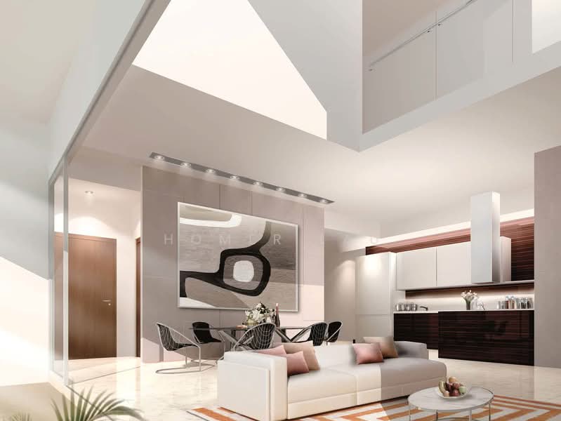 Penthouse Living with Panoramic Views @ Lucida Condominium For Sale at S$ 5,780,000 | PropertyGuru Singapore - Living Room