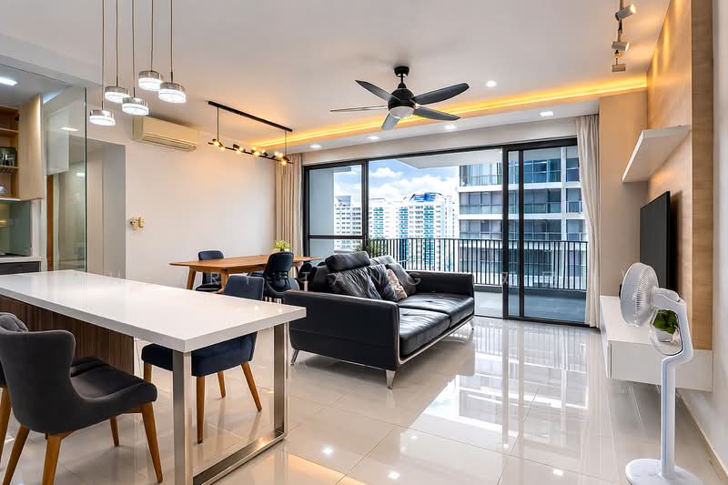 Twin Waterfalls, 116 Punggol Walk, 4 Bedrooms, 1,238 sqft, Executive Condominium For Sale, by Sherry Tang (邓民洁), 500080603 - Living Room - PropertyGuru.com.sg