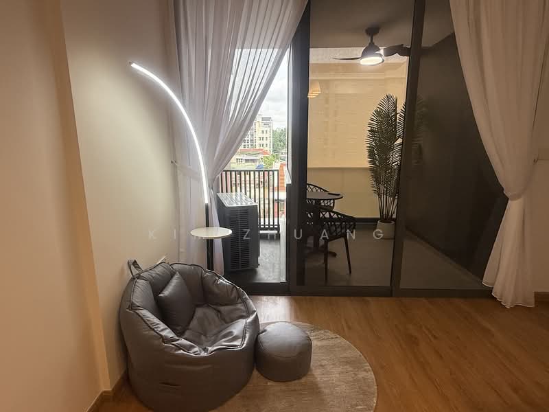 The GATZ, 26 Lorong 32 Geylang, 3 Bedrooms, 1,054 sqft, Condominium For Rent, by Kim Zhuang, 500080651 - Balcony - PropertyGuru.com.sg