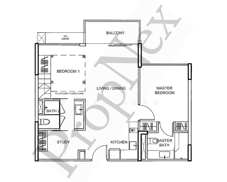 Watertown Condominium For Sale at S$ 1,600,000 | PropertyGuru Singapore