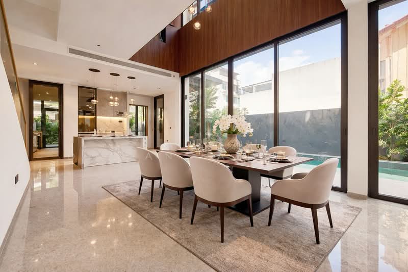 ⭐️RARE & ONLY BRAND NEW CORNER TERRACE IN D10! | WITHIN 1KM TO HENRY PARK PRIMARY | NEAR MRT & MKT⭐️ Corner Terrace For Sale at S$ 9,380,000 | PropertyGuru Singapore - Dining Room