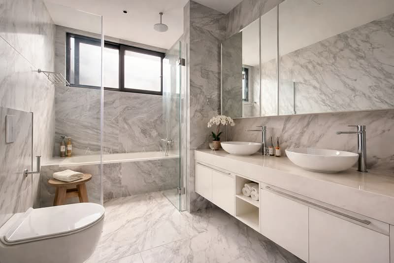 ⭐️RARE & ONLY BRAND NEW CORNER TERRACE IN D10! | WITHIN 1KM TO HENRY PARK PRIMARY | NEAR MRT & MKT⭐️ Corner Terrace For Sale at S$ 9,380,000 | PropertyGuru Singapore - Bathroom