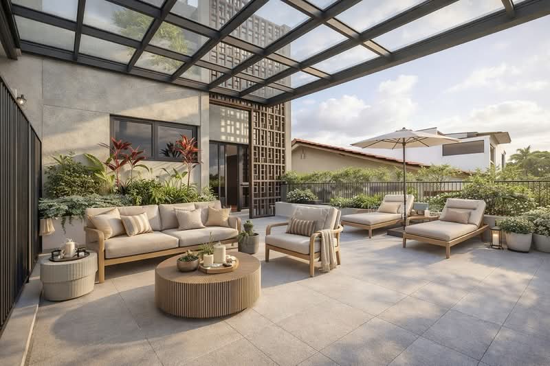 ⭐️RARE & ONLY BRAND NEW CORNER TERRACE IN D10! | WITHIN 1KM TO HENRY PARK PRIMARY | NEAR MRT & MKT⭐️ Corner Terrace For Sale at S$ 9,380,000 | PropertyGuru Singapore - Exterior