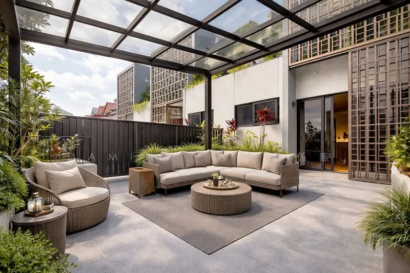 ⭐️RARE & ONLY BRAND NEW CORNER TERRACE IN D10! | WITHIN 1KM TO HENRY PARK PRIMARY | NEAR MRT & MKT⭐️ Corner Terrace For Sale at S$ 9,380,000 | PropertyGuru Singapore - Exterior