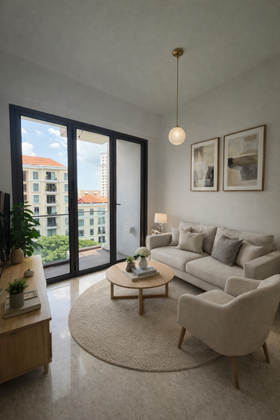 Hill House, 10A-11 Institution Hill, 10B, 2 Bedrooms, 624 sqft, Condominium For Rent, by Jane Tan, 500081337 - Living Room - PropertyGuru.com.sg