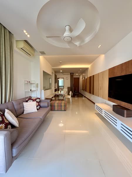 Double Bay Residences, 21 Simei Street 4, 3 Bedrooms, 1,313 sqft, Condominium For Rent, by Jason Seah, 500081506 - Living Room - PropertyGuru.com.sg