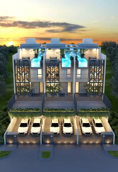 Chevron Collection @ Onan Road Terraced House For Sale at S$ 7,499,000 | PropertyGuru Singapore - Exterior (Artist Impression)