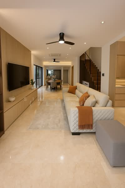 Pavilion Park, 45 Pavilion Green, 7 Bedrooms, 3,500 sqft, Corner Terrace For Sale, by Sim Sujun (Jelene), 500081558 - Living Room & Dining Area - PropertyGuru.com.sg