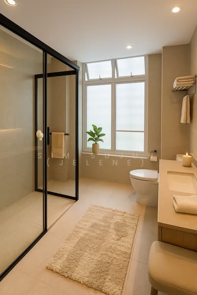 Pavilion Park, 45 Pavilion Green, 7 Bedrooms, 3,500 sqft, Corner Terrace For Sale, by Sim Sujun (Jelene), 500081558 - Level 2 Master Bathroom - PropertyGuru.com.sg