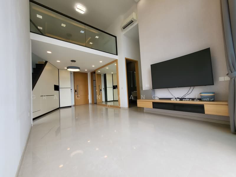 The Crest, 101 Prince Charles Crescent, 3 Bedrooms, 1,378 sqft, Condominium For Rent, by Graycin Wang Wei Ru, 500081597 - Living Room - PropertyGuru.com.sg