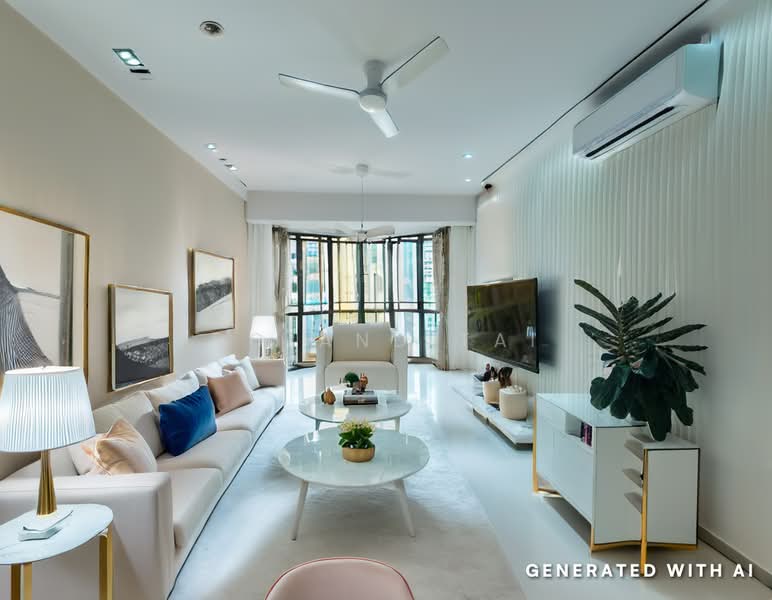 Yew Mei Green, 56 Choa Chu Kang North 6, 3 Bedrooms, 1,292 sqft, Condominium For Sale, by Roland Tai, 500081618 - Living Room - PropertyGuru.com.sg