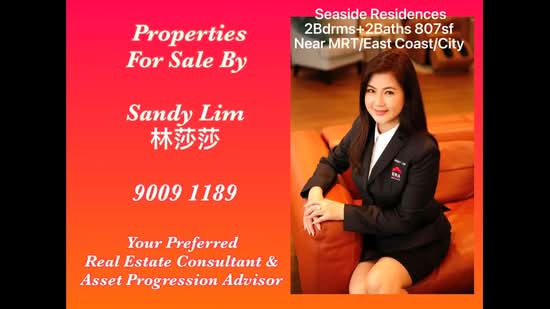 Seaside Residences, 12 Siglap Link, 2 Bedrooms, 807 sqft, Condominium For Sale, by Sandy Lim 林莎莎, 500081847 - PropertyGuru.com.sg
