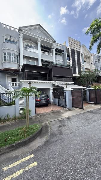 Beautiful 3 Storey European Designer Enclave at Swiss View Terraced House For Sale at S$ 5,600,000 | PropertyGuru Singapore - Exterior