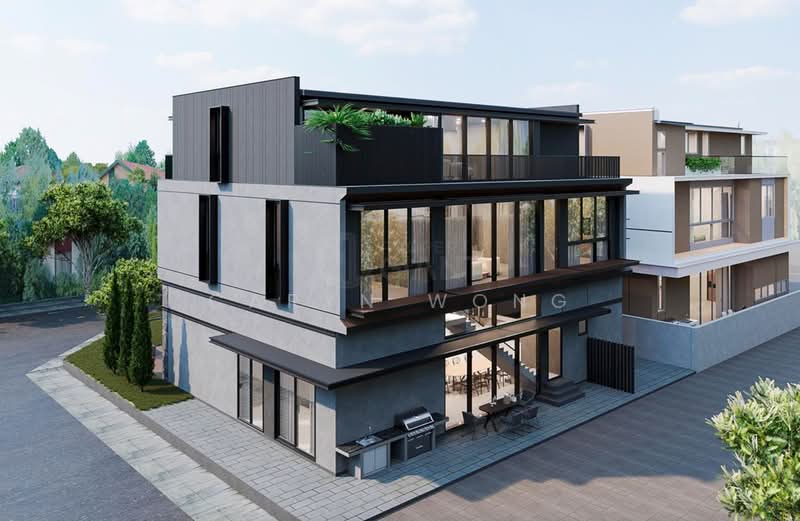 ❤️GIANT⚡️Brand New Detached Bungalow w Basement, Pool, Attic & Lift at Braddell Heights Estate Bungalow House For Sale at S$ 16,500,000 | PropertyGuru Singapore - Exterior