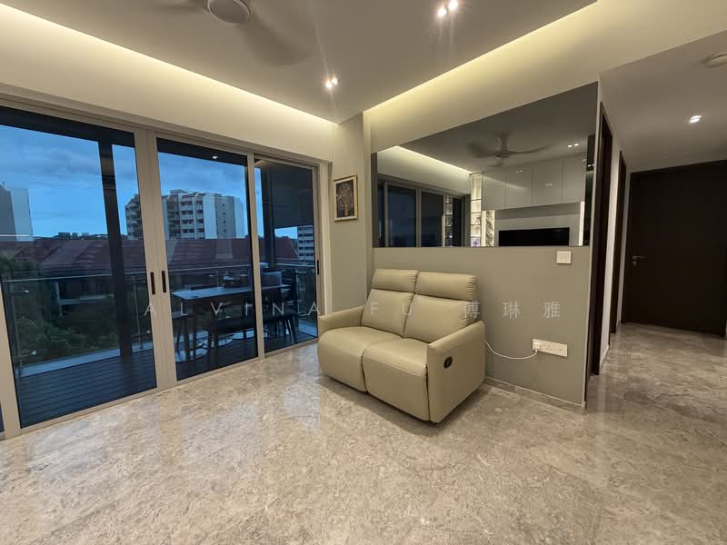 Wilshire Residences, 30 Farrer Road, 3 Bedrooms, 797 sqft, Condominium For Sale, by Alvina Fu 傅琳雅, 500082457 - Living Room - PropertyGuru.com.sg