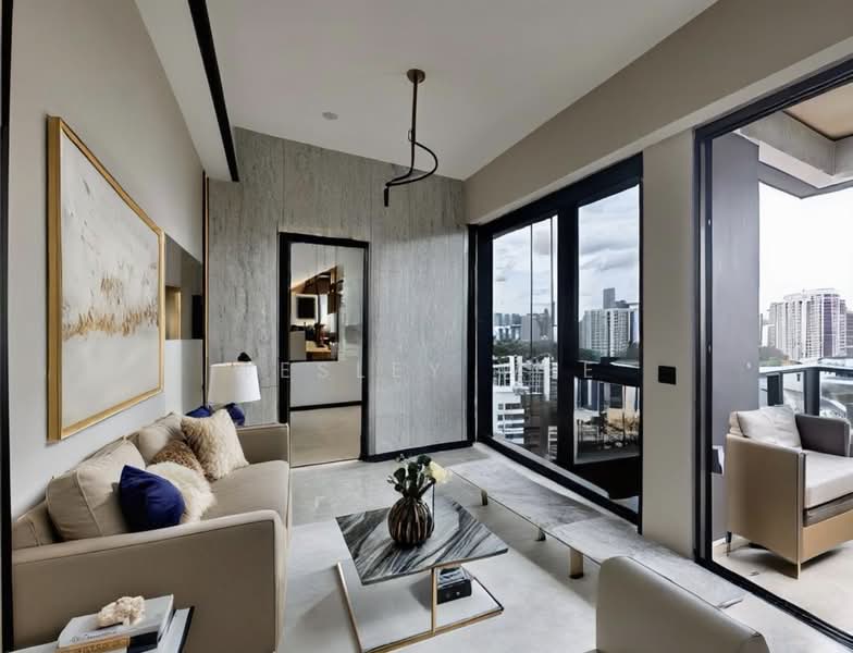 Perfect Ten Condominium For Sale at S$ 2,638,888 | PropertyGuru Singapore - Living Room