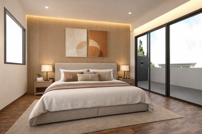 ⭐️⭐️LANDED7772 @ D19 BRAND NEW 2 STY SEMI-D MEZZANINE WITH POOL & LIFT, , 5 Bedrooms, 5,900 sqft, Semi-Detached House For Sale, by Max Toh, 500082761 - Bedroom - PropertyGuru.com.sg