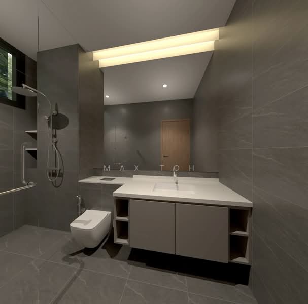 ⭐️⭐️LANDED7772 @ D19 BRAND NEW 2 STY SEMI-D MEZZANINE WITH POOL & LIFT, , 5 Bedrooms, 5,900 sqft, Semi-Detached House For Sale, by Max Toh, 500082761 - Bathroom - PropertyGuru.com.sg