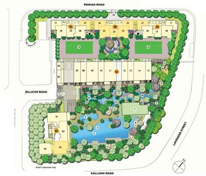 Citylights, 80 Jellicoe Road, 3 Bedrooms, 1,442 sqft, Condominium For Rent, by Adrian Goh, 500082781 - PropertyGuru.com.sg