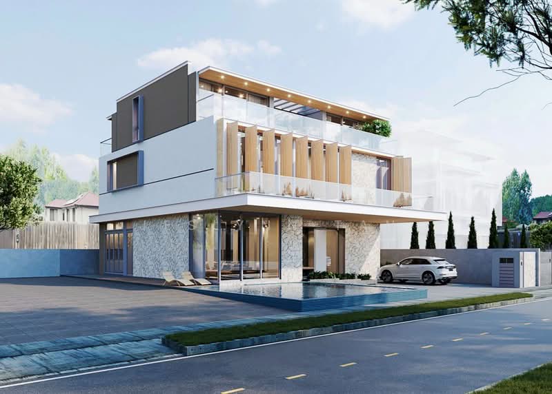 Serangoon/Lorong Chuan Brand New Detached Detached House For Sale at S$ 16,800,000 | PropertyGuru Singapore - Exterior