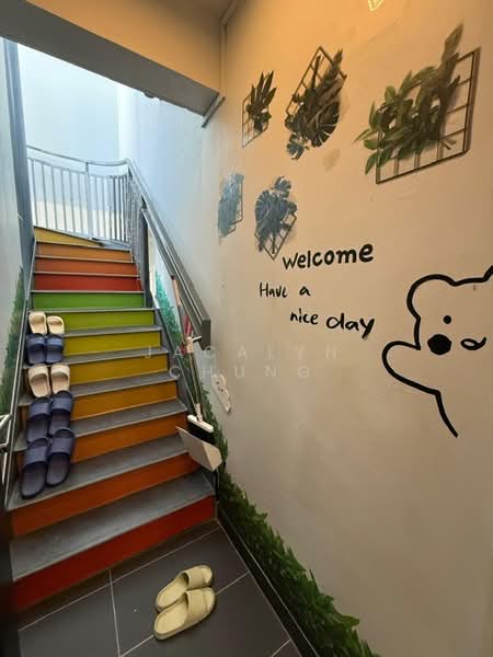 Riverparc Residence Executive Condominium For Sale at S$ 2,300,000 | PropertyGuru Singapore - Staircase to Roof Terrace