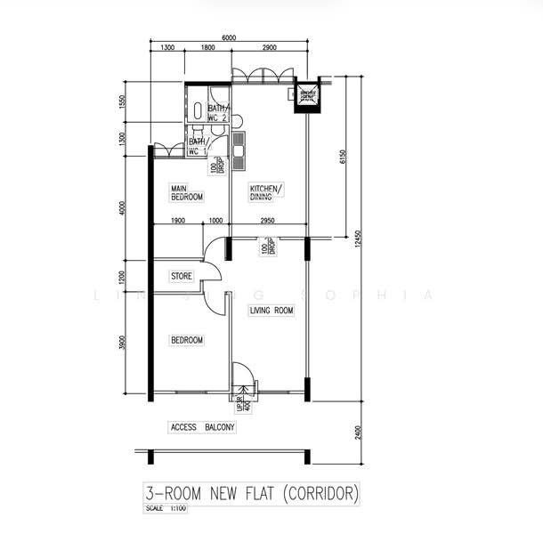 108 Ang Mo Kio Avenue 4, 108 Ang Mo Kio Avenue 4, 2 Bedrooms, 721 sqft, HDB Flat For Sale, by Lin Jing Sophia, 500082942 - PropertyGuru.com.sg