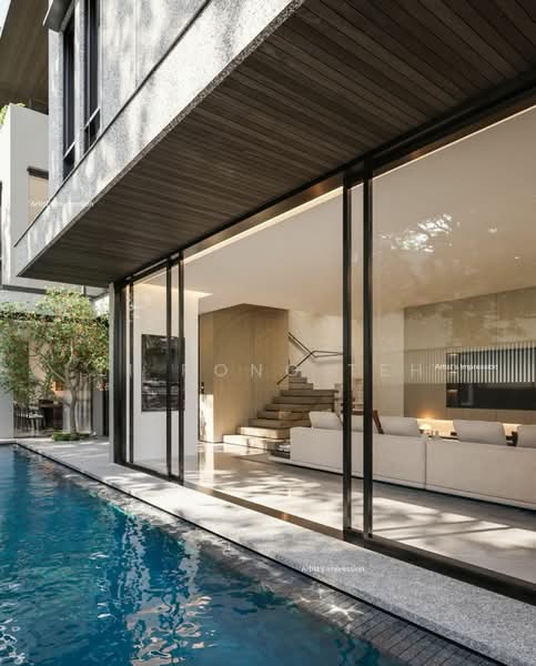 ❤️ EXQUISITE PAIR OF BRAND NEW D15 SEMI D! CALL NOW TO VIEW! Semi-Detached House For Sale at S$ 10,850,000 | PropertyGuru Singapore - Living Room