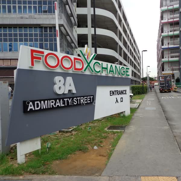 Food XChange @ Admiralty, 8A Admiralty Street, Sembawang / Yishun, 3,821 sqft, Factory / Workshop (B2) For Rent, by Clarence Tan, 500083183 - Exterior - CommercialGuru.com.sg