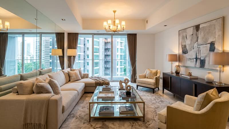 St. Regis Residences Singapore, 33 Tanglin Road, 4 Bedrooms, 1,959 sqft, Apartment For Rent, by David Wang, 500083373 - Living Room - PropertyGuru.com.sg